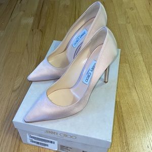 Brand new! JIMMY CHOO Romy 100 Satin, Dusty Rose